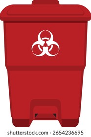 medical dustbin, Biohazards bin vector.