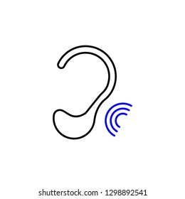 Medical ear icon. Element of Medical icon for mobile concept and web apps. Detailed Medical ear icon can be used for web and mobile