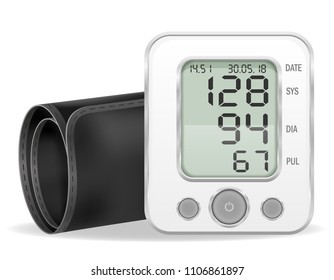 medical electronic tonometer stock vector illustration isolated on white background