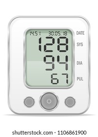 medical electronic tonometer stock vector illustration isolated on white background