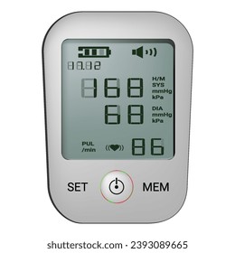 medical electronic tonometer stock vector illustration isolated on white background