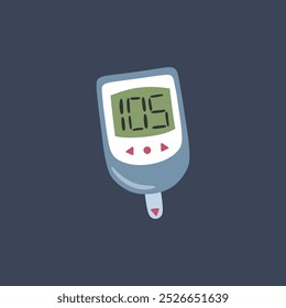 Medical electronic tool in flat vector design.