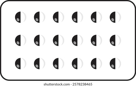Medical Element with Black and White Color Design. Vector Illustration.