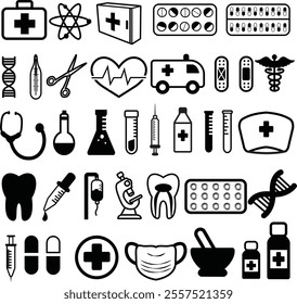 Medical Elements and Icons Bundle