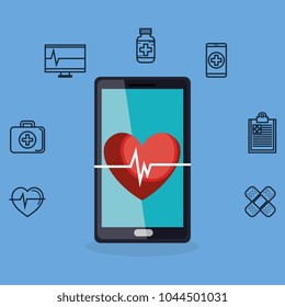 medical elements set icons