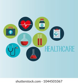 medical elements set icons