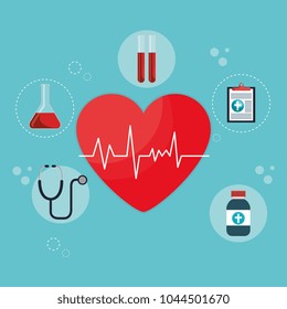 medical elements set icons