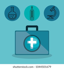 medical elements set icons