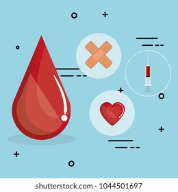 medical elements set icons