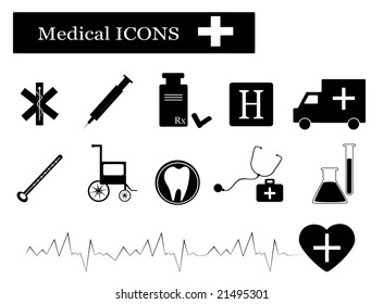 medical elements vector