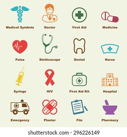 Medical Elements, Vector Infographic Icons