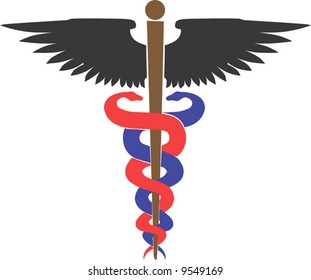  a medical emblem	