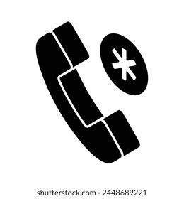 Diseño de Vector de llamadas de emergencia médica en estilo isométrico de moda