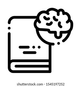 Medical Encyclopedia Biohacking Icon Vector Thin Line. Contour Illustration