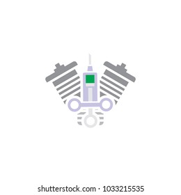 Medical Engine Logo icon Design