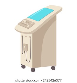 Medical equipment of colorful set. This illustration showcases colorful medical office equipment, designed with vibrant hues and a captivating cartoon style. Vector illustration.