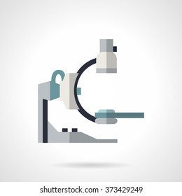 Medical equipment for diagnostic. X-ray machine. MRI. Healthcare concept. Vector icon flat color style. Web design element for site, mobile and business. svg