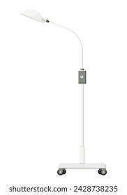 Medical equipment, Examination lights are specialized lights used in medical settings to provide bright, focused illumination for examinations and procedures. Flat design