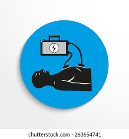 medical equipment flat icon illustration background