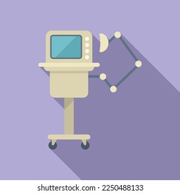 Medical equipment icon flat vector. Hospital patient. Care device