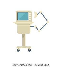 Medical equipment icon flat vector. Hospital patient. Care device isolated