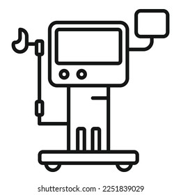 Medical equipment icon outline vector. Hospital patient. Care device