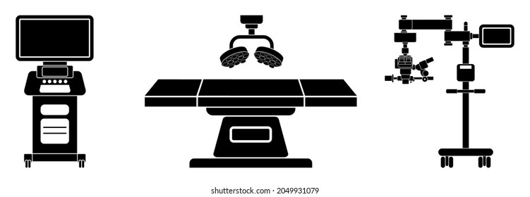Symbol für medizinische Ausrüstung, Symbol für medizinische Ausrüstung, Vektorsymbol