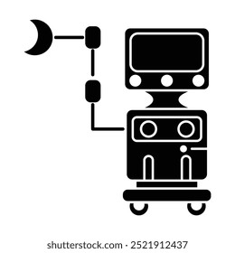 Medical equipment icon vector on white background