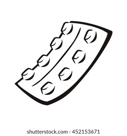 Medical equipment isolated flat icon, vector illustration graphic.