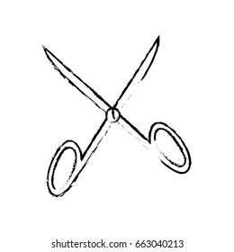 medical equipment scissors instrument icon