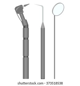 Medical equipment and tools. The illustration on a white background.