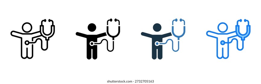 Medical Examination icon multiple style Vector Illustration