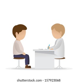 Medical Examination - Isolated On White Background - Vector Illustration, Graphic Design Editable For Your Design