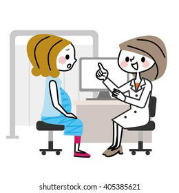 Medical examination to pregnant women.