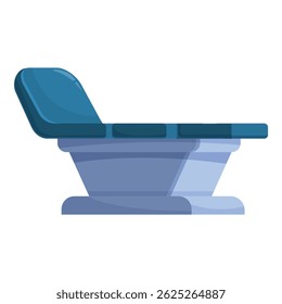 Medical examination table standing in an empty room, concept for healthcare and medical treatment