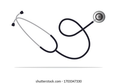 Examen médico. Ilustración plana vectorial.