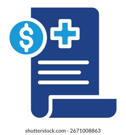 Icon-Element für medizinische Kosten für Design