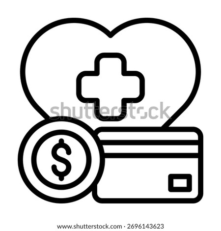 Medical Expense Icon Element For Design And Vector