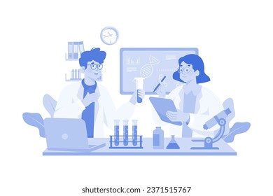 Medical Experts Working At The Lab