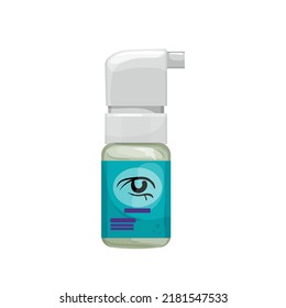 medical eye drop cartoon. medical eye drop sign. isolated symbol vector illustration