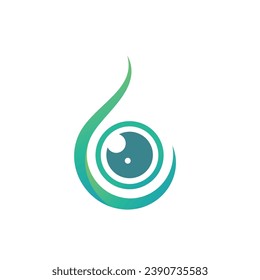 medical eye drop icon vector concept design template web