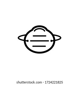 medical face mask flat icon vector logo design trendy 