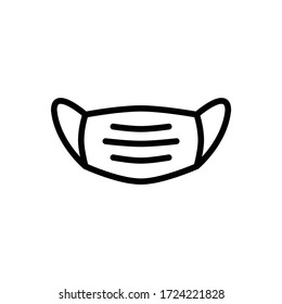 medical face mask flat icon vector logo design trendy 