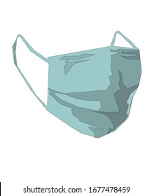 medical face mask graphic vector work