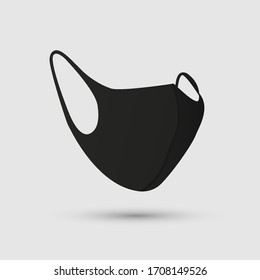 Medical face mask to protect against infection Coronavirus and polluted air. Safety breathing medical respiratory masks. Coronavirus in China, COVID-19. Vector illustration, EPS 10.