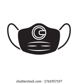 medical face mask , silhouette style icon vector illustration design