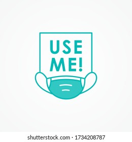 Medical Face Mask Vector Design