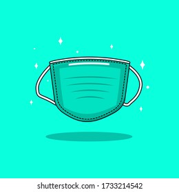 medical face mask vector graphic design illustration
