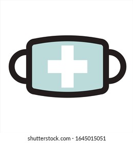 medical face mask vector icon