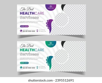 Medical Facebook Cover Design, Modern and Minimalist Simple Facebook Cover for HealthCare